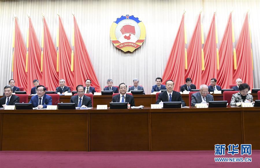 1月22日，政協(xié)第十二屆全國委員會常務(wù)委員會第二十四次會議在北京開幕。全國政協(xié)主席俞正聲出席開幕會。 新華社記者 燕雁 攝