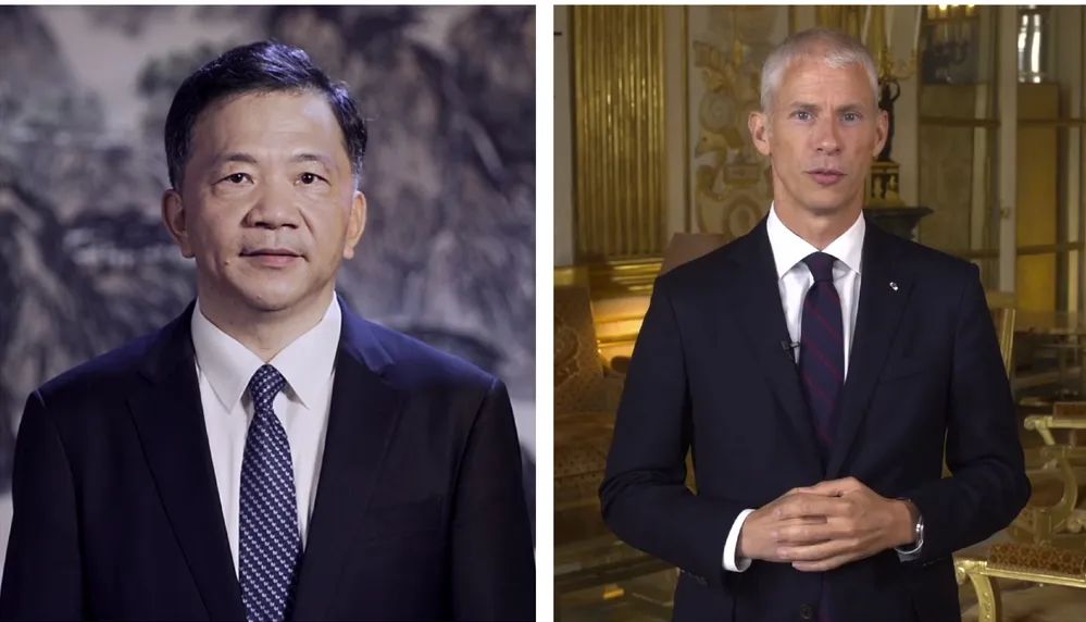 中宣部副部長，中央廣播電視總臺臺長、  總編輯慎海雄與法國文化部部長弗蘭克·里斯特  共同宣布項目啟動