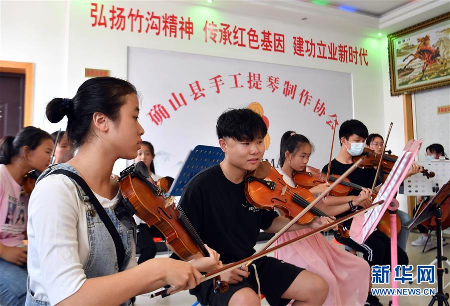 （走向我們的小康生活·圖文互動）（8）放下鋤頭，卻撥動命運(yùn)的琴弦
