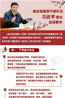 建設(shè)高素質(zhì)干部隊(duì)伍，習(xí)近平提出這些要求