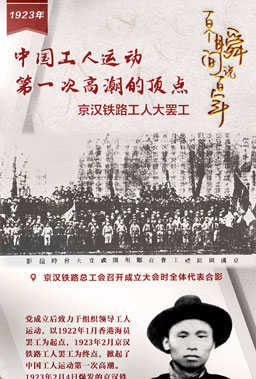 1923，中國(guó)工人運(yùn)動(dòng)第一次高潮的頂點(diǎn)
