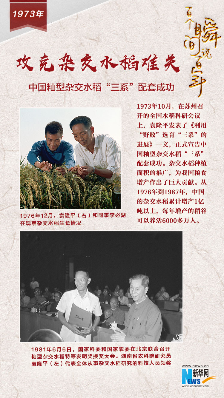 1973，攻克雜交水稻難關(guān)