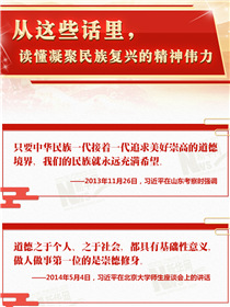 從這些話里，讀懂凝聚民族復(fù)興的精神偉力