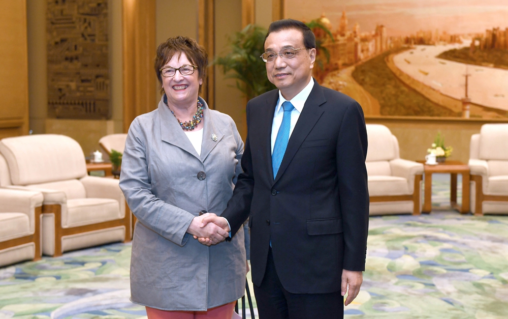 李克強(qiáng)會見德國總理特別代表、經(jīng)濟(jì)和能源部長齊普里斯