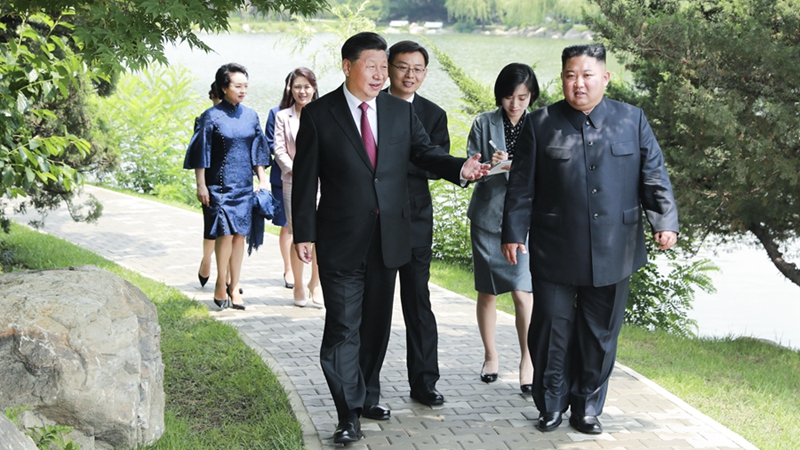 習(xí)近平會(huì)見(jiàn)朝鮮勞動(dòng)黨委員長(zhǎng)、國(guó)務(wù)委員會(huì)委員長(zhǎng)金正恩